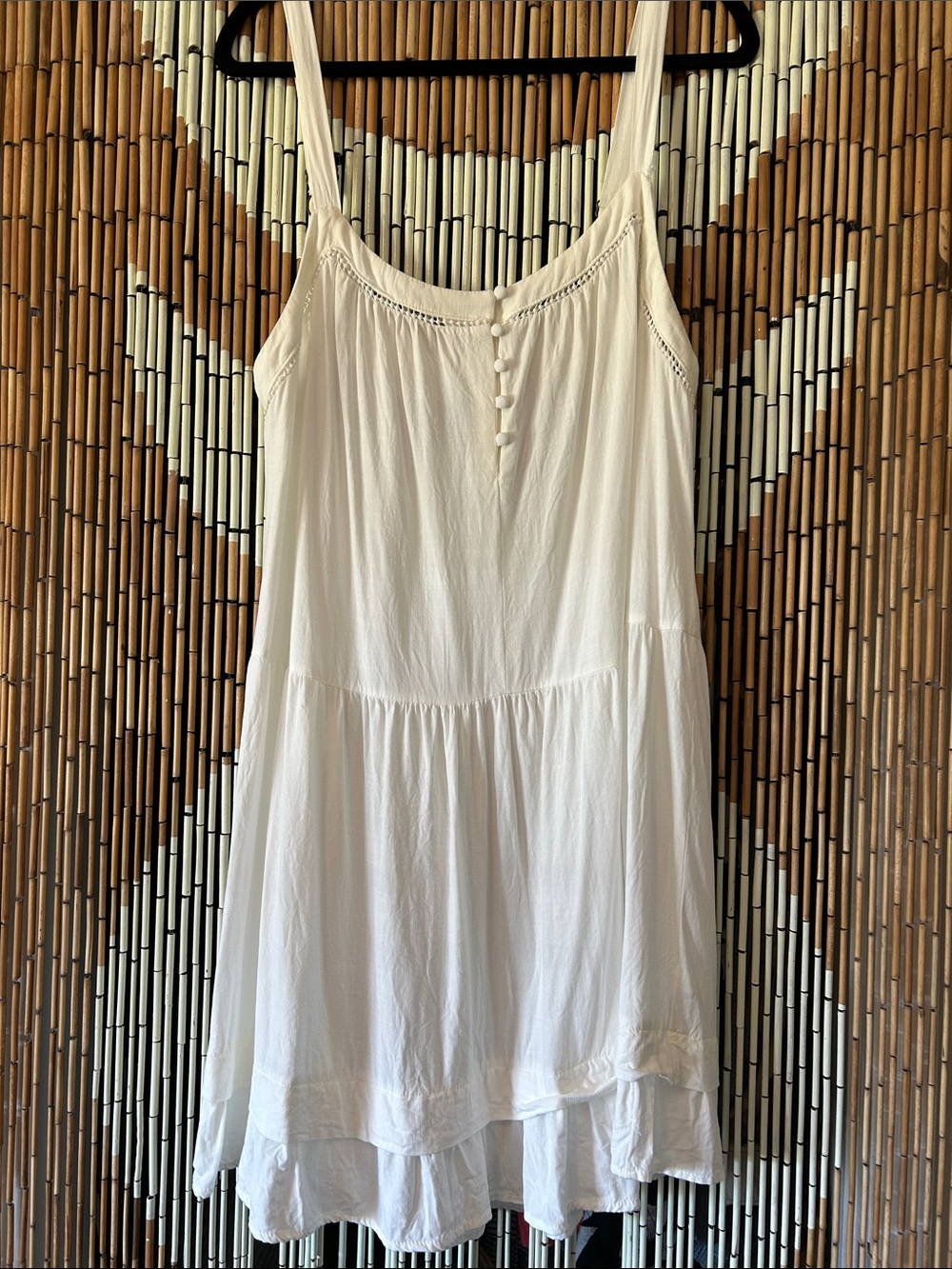 wild fable White Tiered Spaghetti Strap Sundress